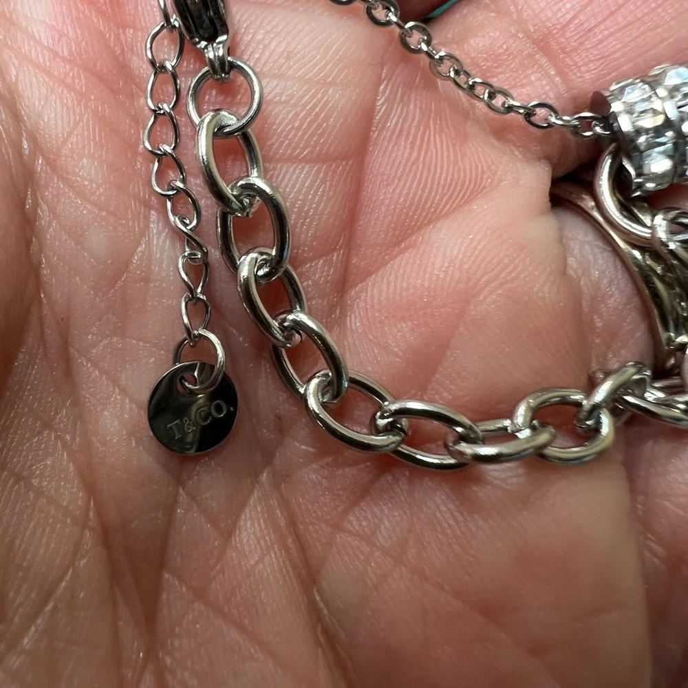 Tiffany & Co. Silver Bracelet with Lock Charm (box included) - Picture 5 of 8